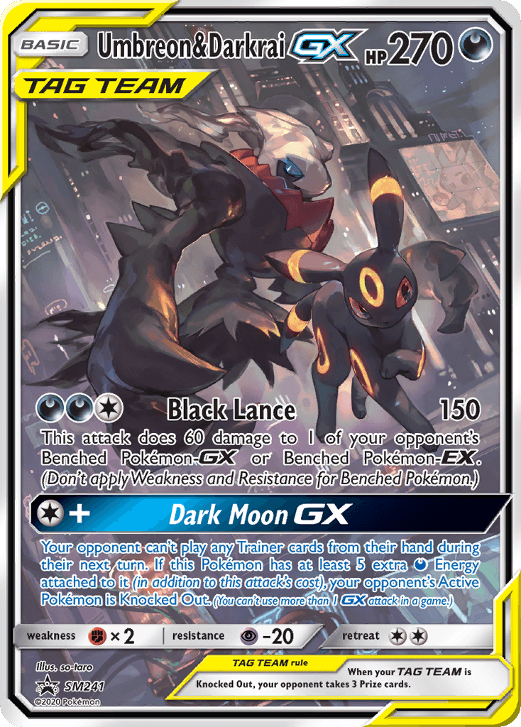 Umbreon & Darkrai-GX from SM Black Star Promos