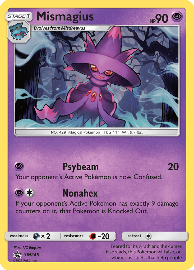 Mismagius Pokémon card