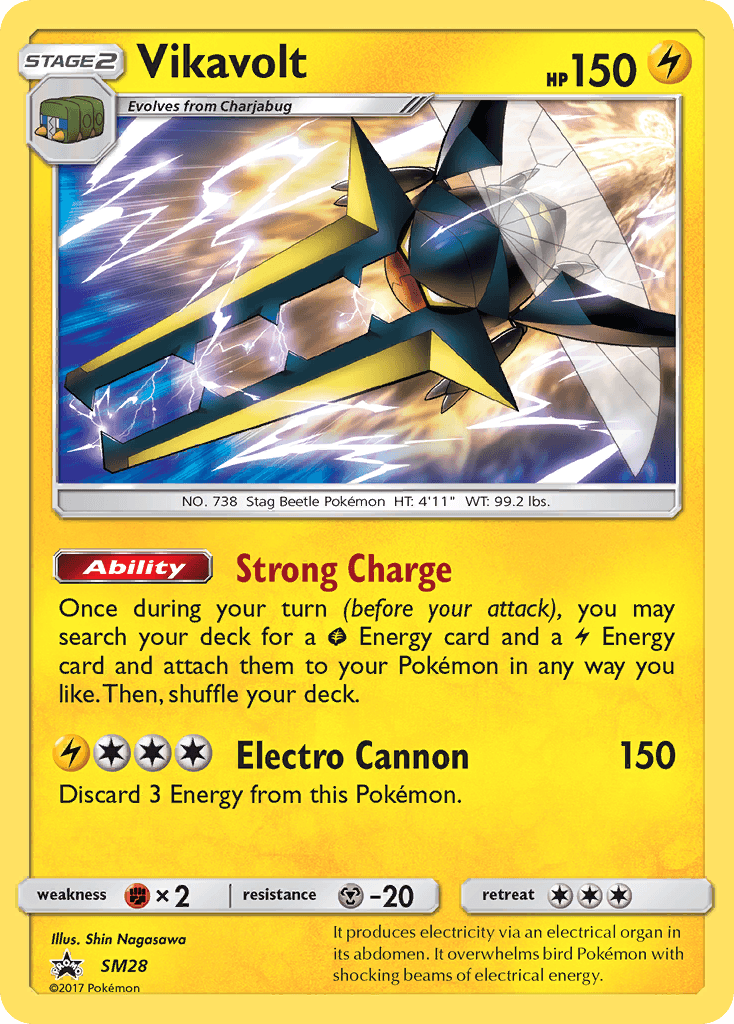 Vikavolt Pokémon card