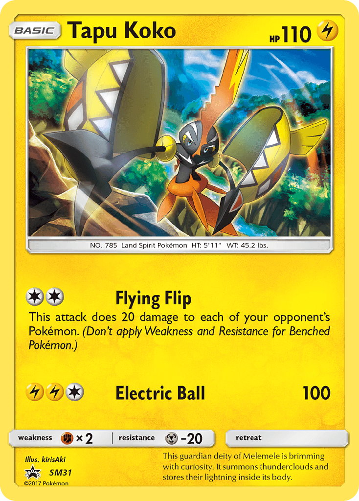 Tapu Koko Pokémon card