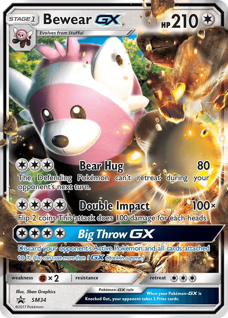 Bewear-GX Pokémon card