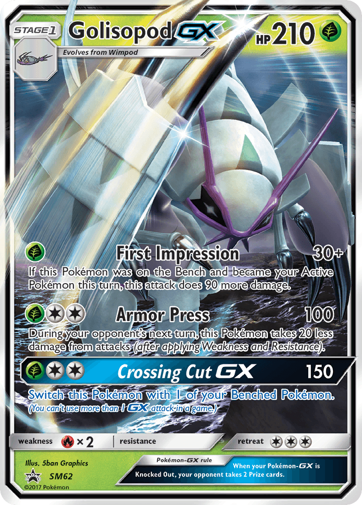 Golisopod-GX Pokémon card