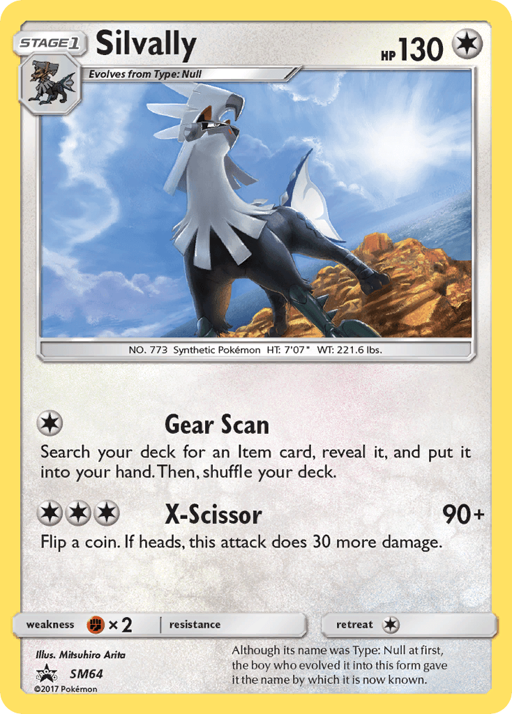 Silvally Pokémon card