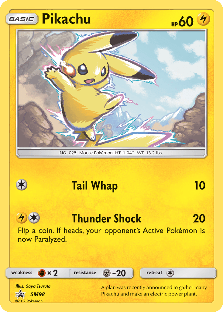 Pikachu from SM Black Star Promos