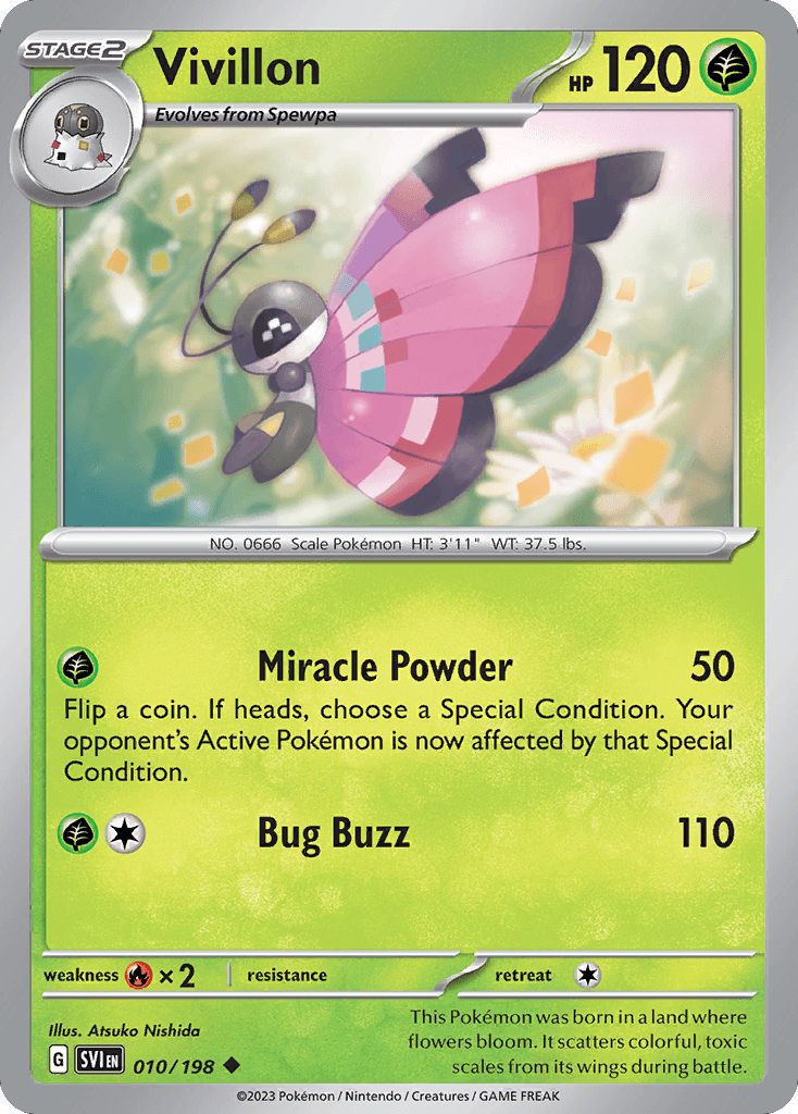 Vivillon Pokémon card