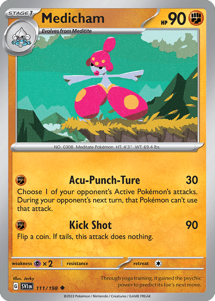 Medicham Pokémon card