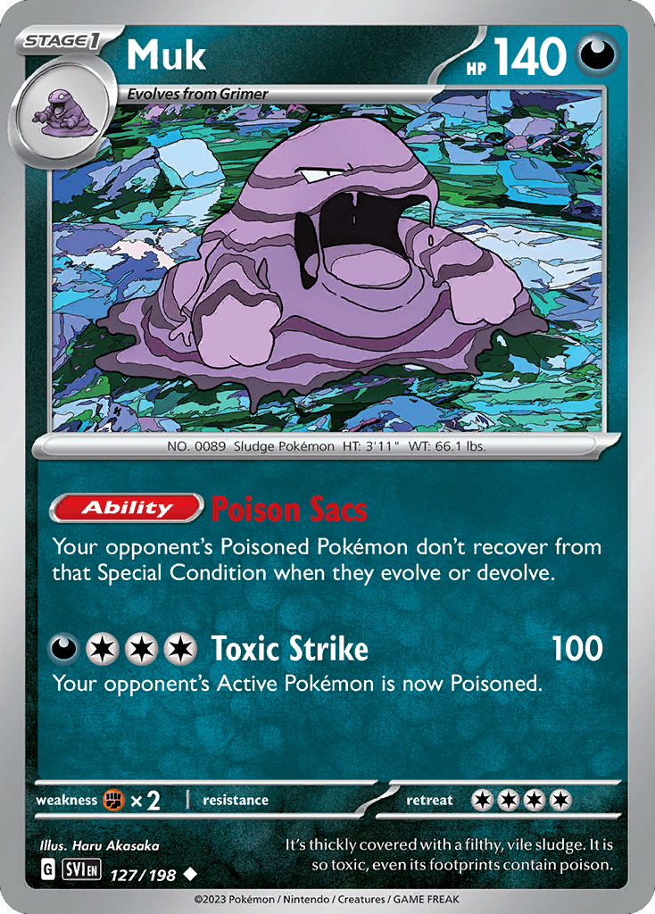Muk Pokémon card