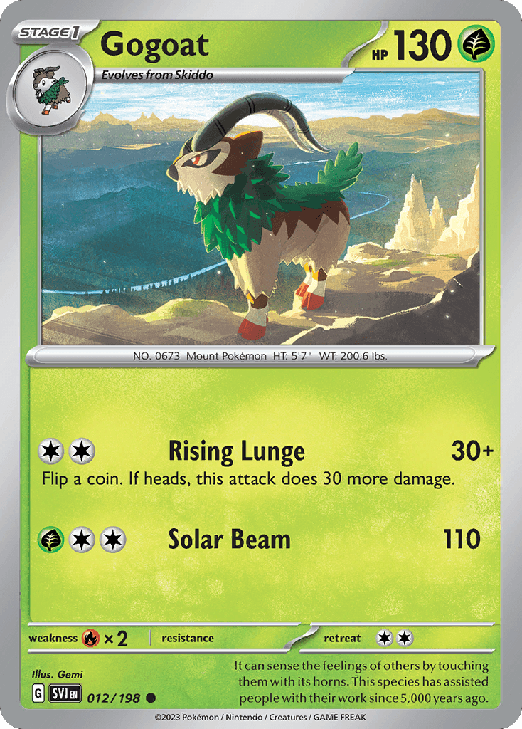 Gogoat Pokémon card