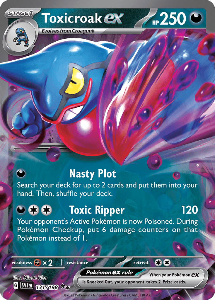 Toxicroak ex Pokémon card