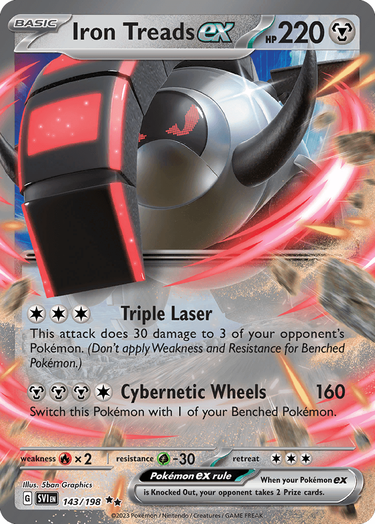 Iron Treads ex Pokémon card