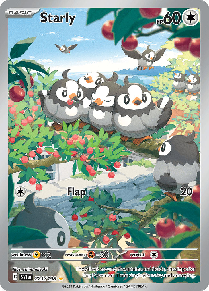 Starly Pokémon card