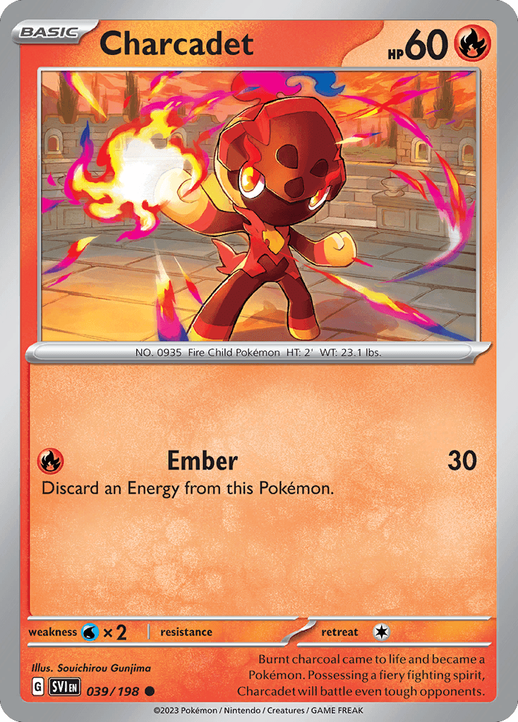 Charcadet Pokémon card