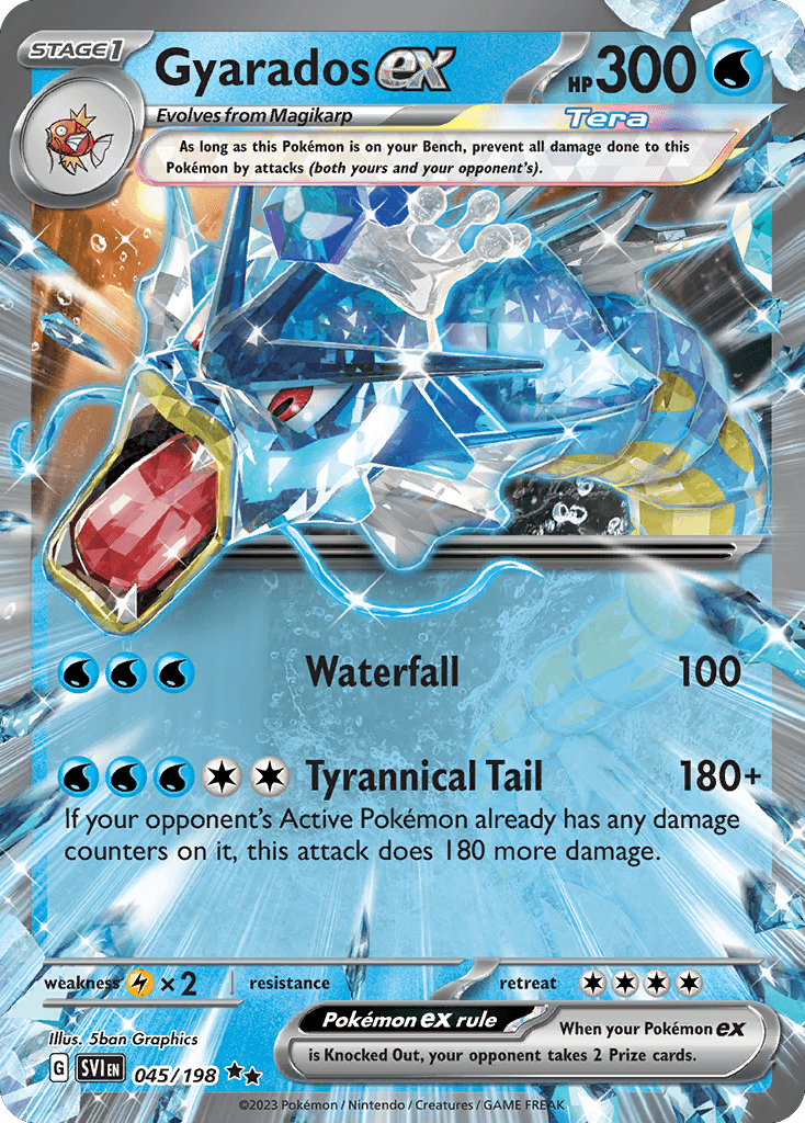 Gyarados ex from Scarlet & Violet