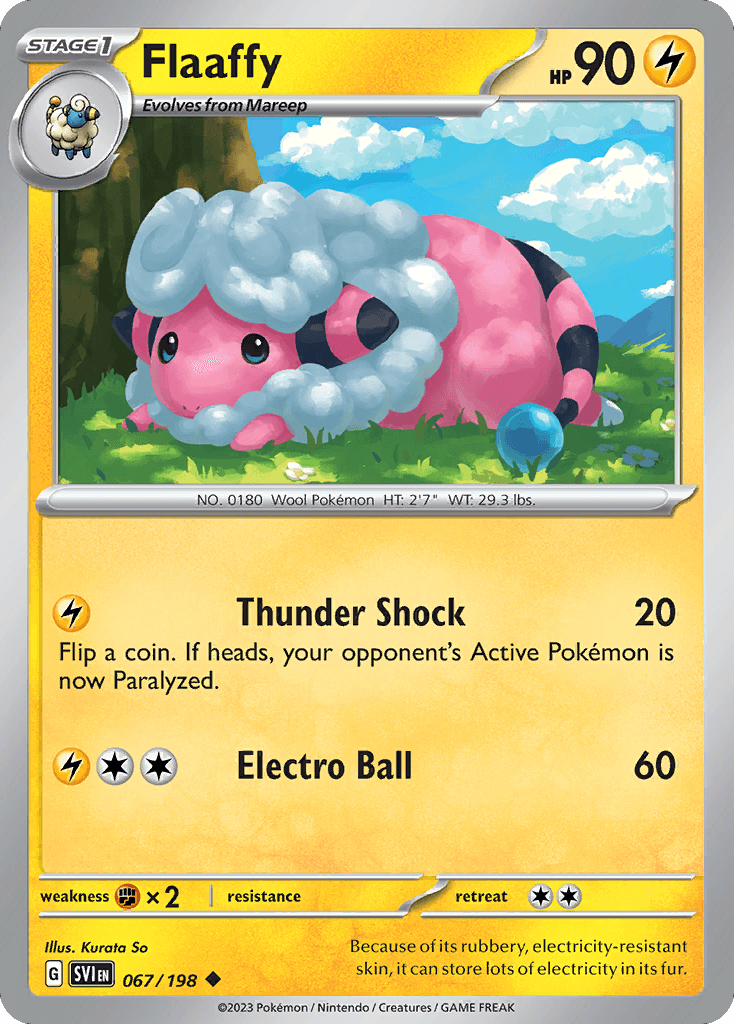 Flaaffy Pokémon card