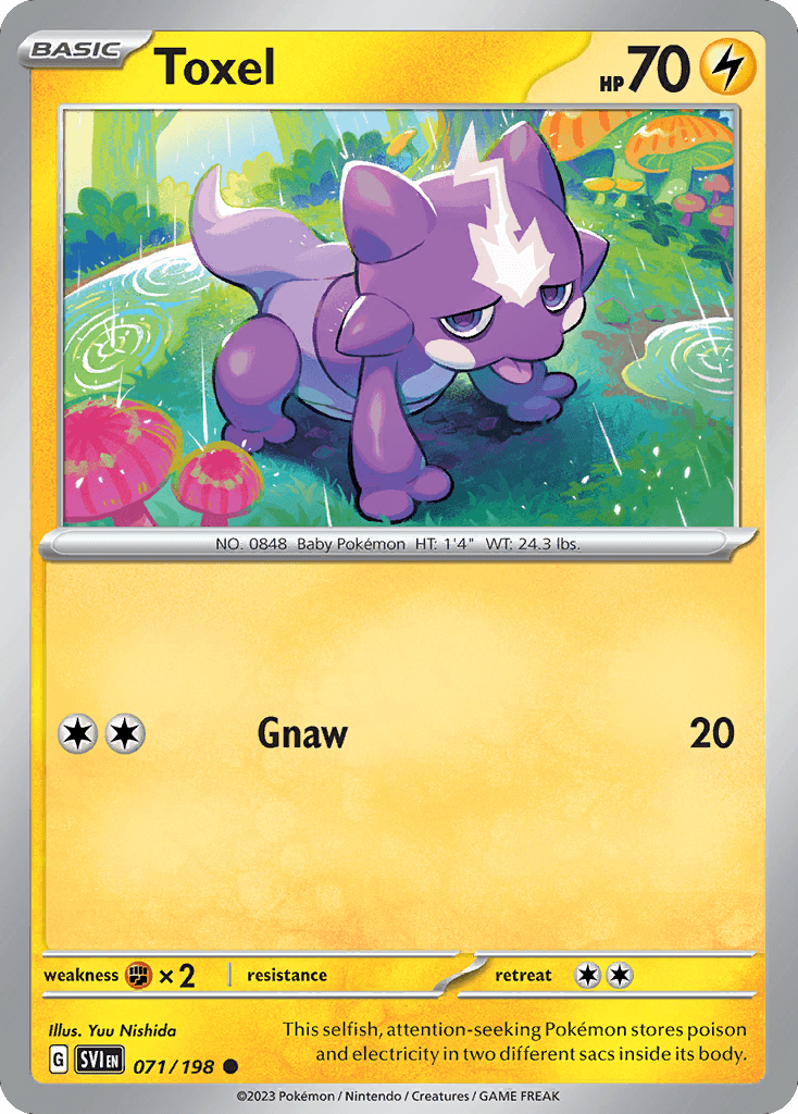 Toxel Pokémon card