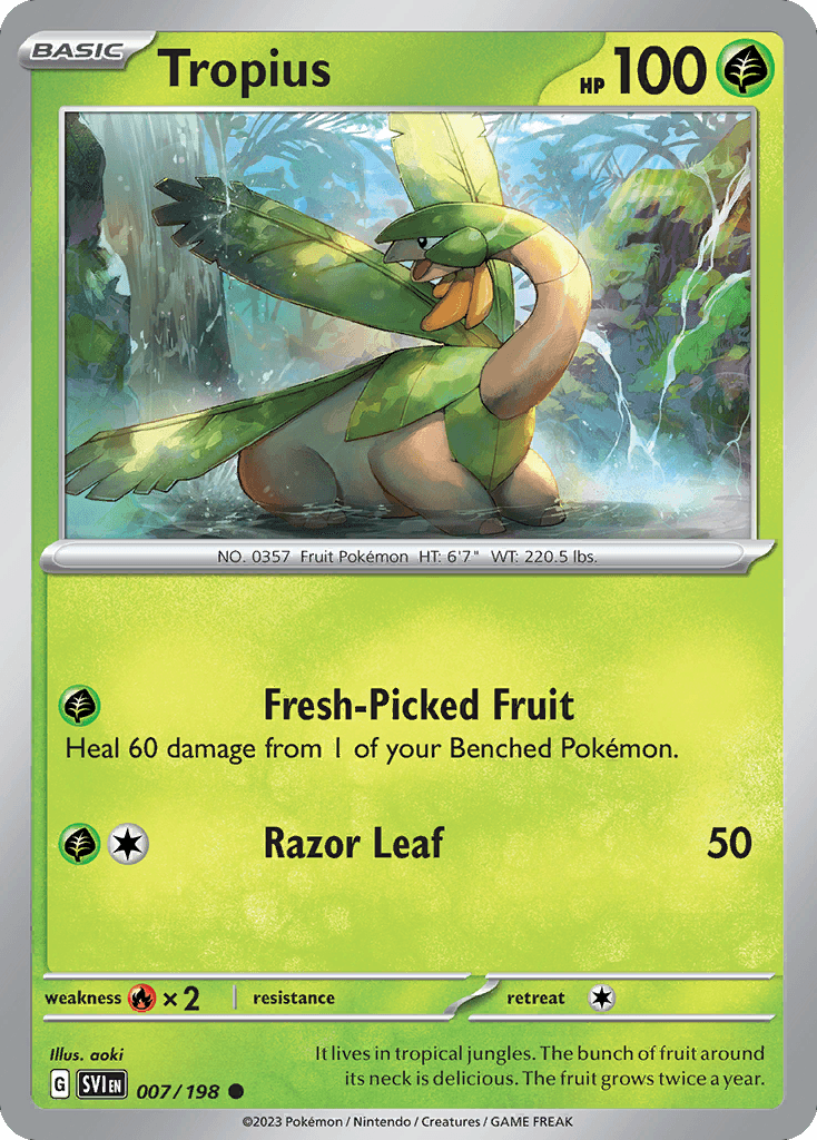 Tropius Pokémon card