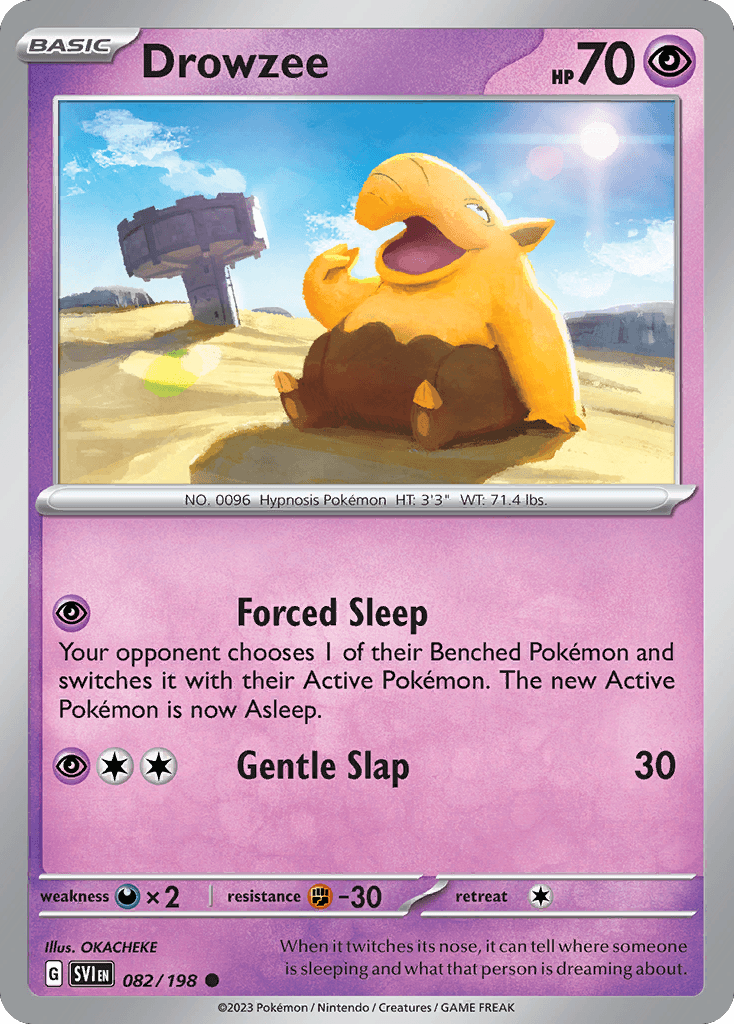 Drowzee Pokémon card