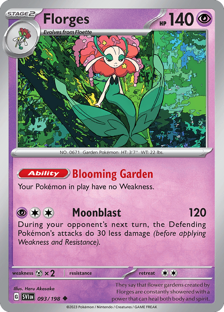 Florges Pokémon card