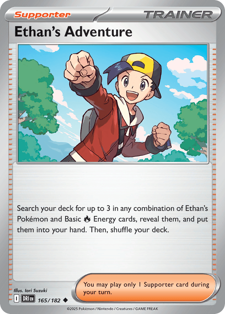 Ethan's Adventure Pokémon card