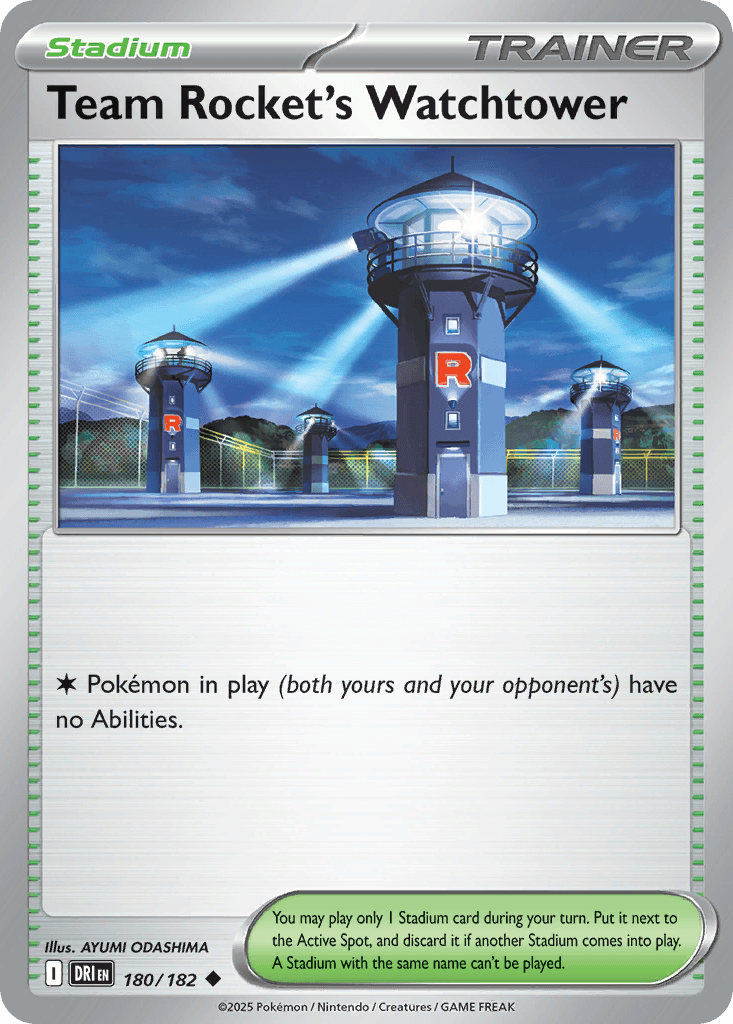 Team Rocket's Watchtower Pokémon card