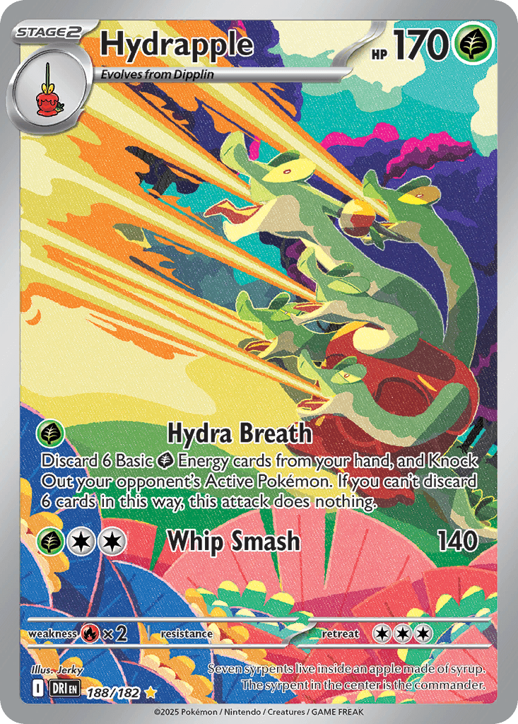 Hydrapple Pokémon card
