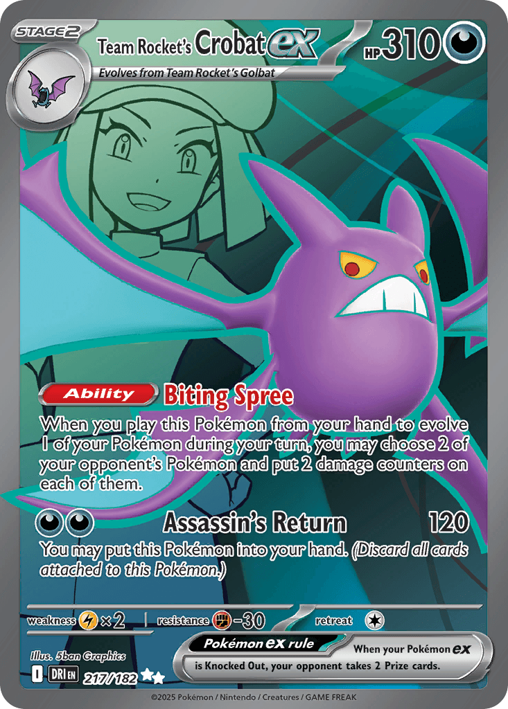 Team Rocket's Crobat ex — Ultra Rare