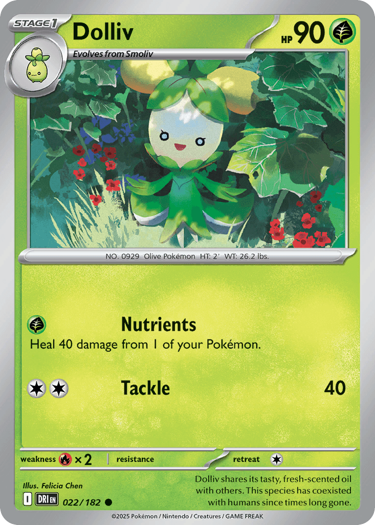 Dolliv Pokémon card