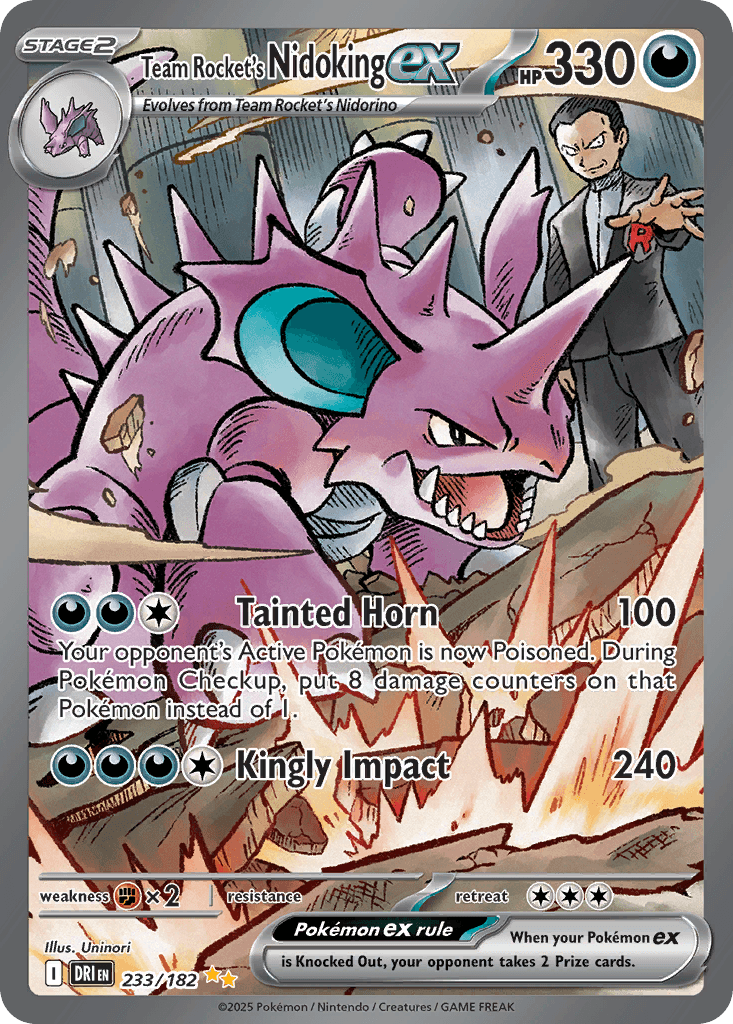 Team Rocket's Nidoking ex — Special Illustration Rare