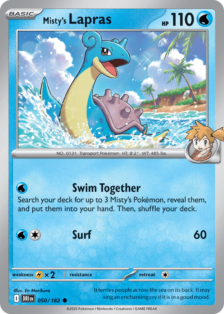 Misty's Lapras from Destined Rivals