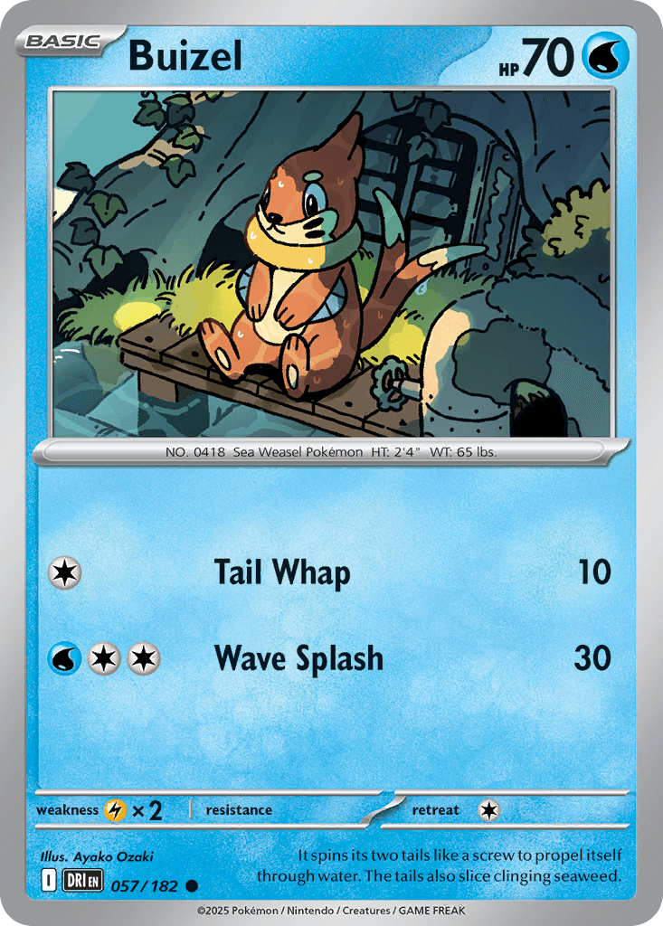 Buizel Pokémon card