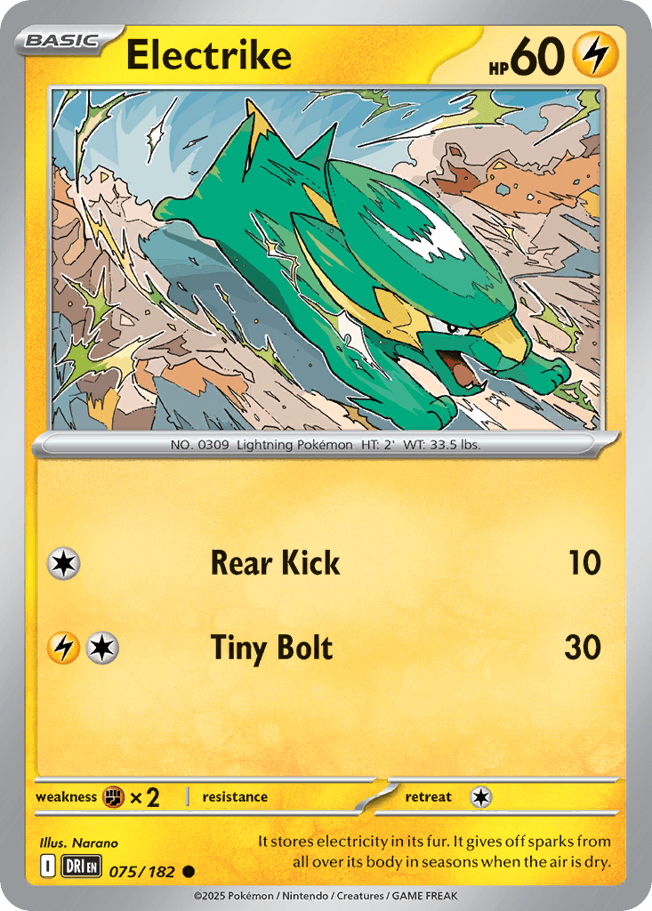 Electrike Pokémon card