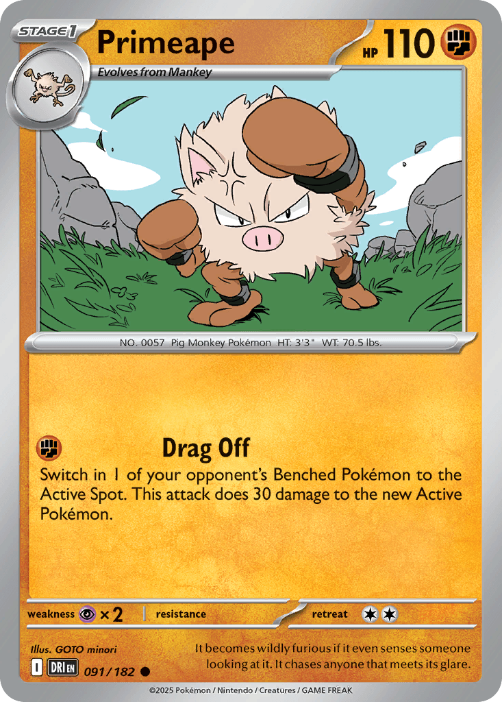 Primeape Pokémon card