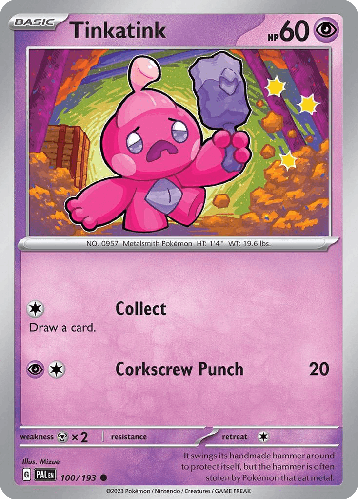 Tinkatink Pokémon card