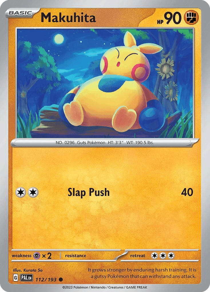 Makuhita Pokémon card