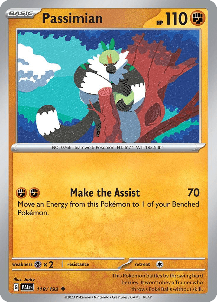 Passimian Pokémon card