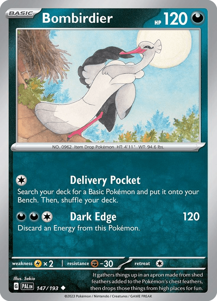 Bombirdier Pokémon card