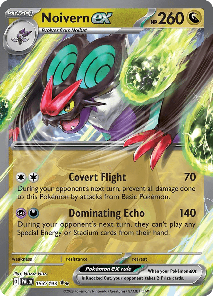 Noivern ex Pokémon card