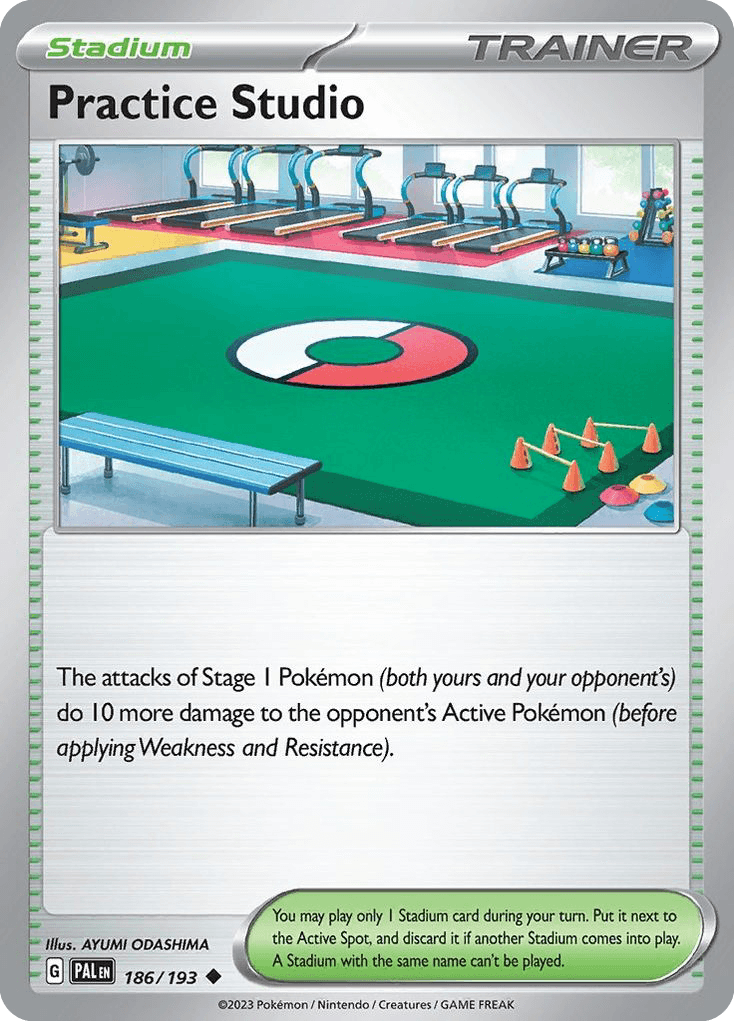 Practice Studio Pokémon card