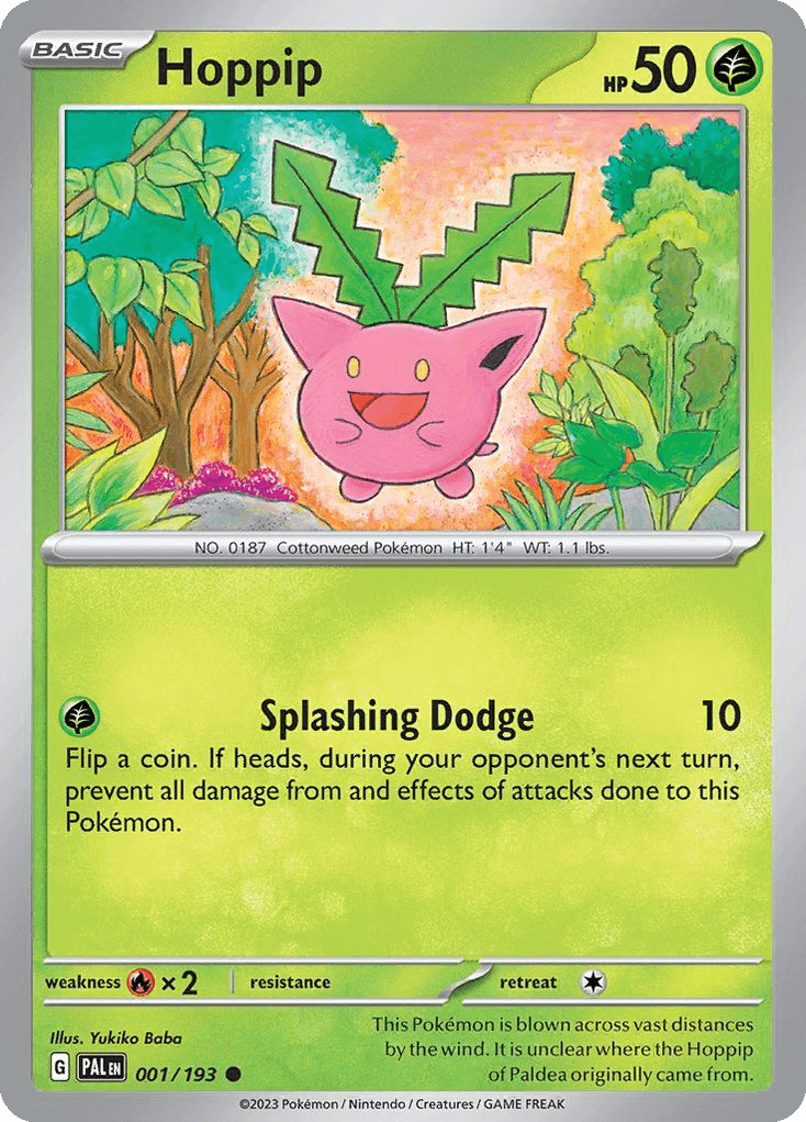 Hoppip Pokémon card