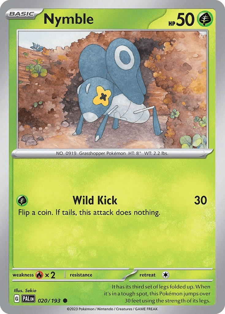 Nymble Pokémon card