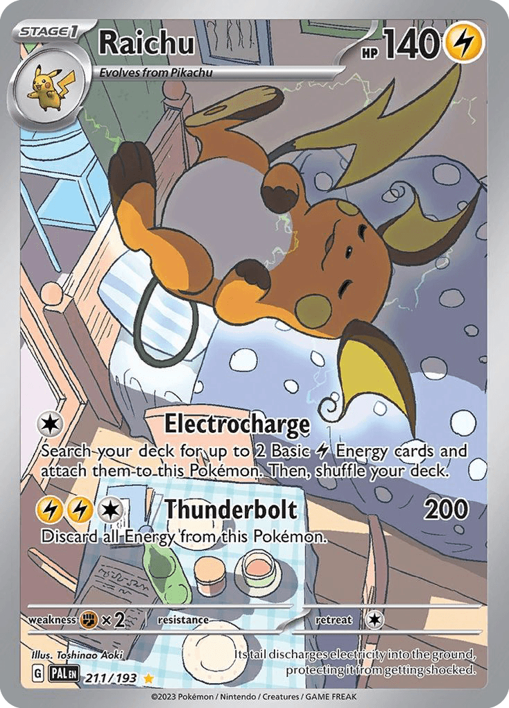 Raichu Pokémon card