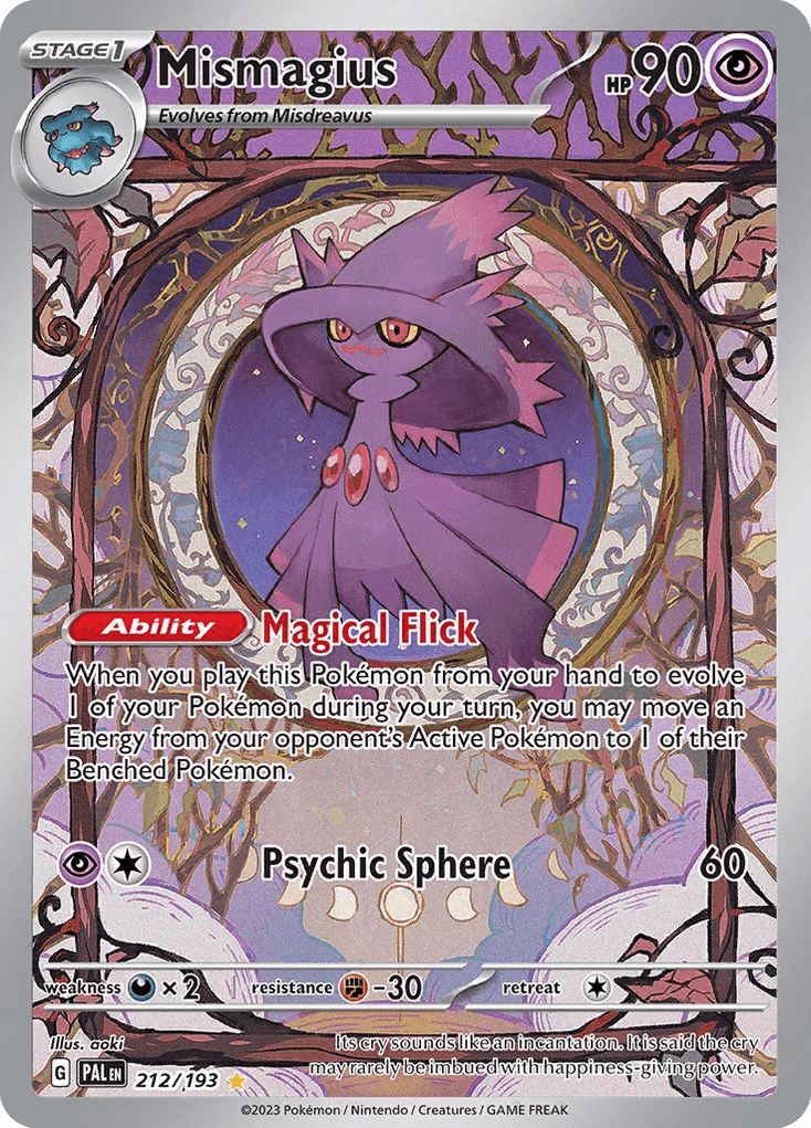 Mismagius Pokémon card