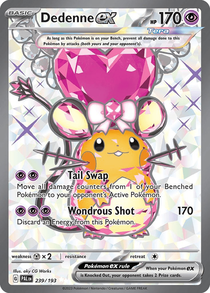 Dedenne ex Pokémon card