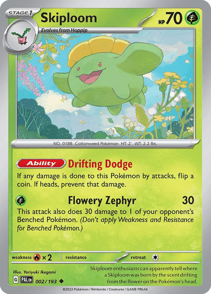 Skiploom Pokémon card