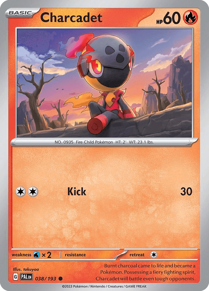 Charcadet Pokémon card