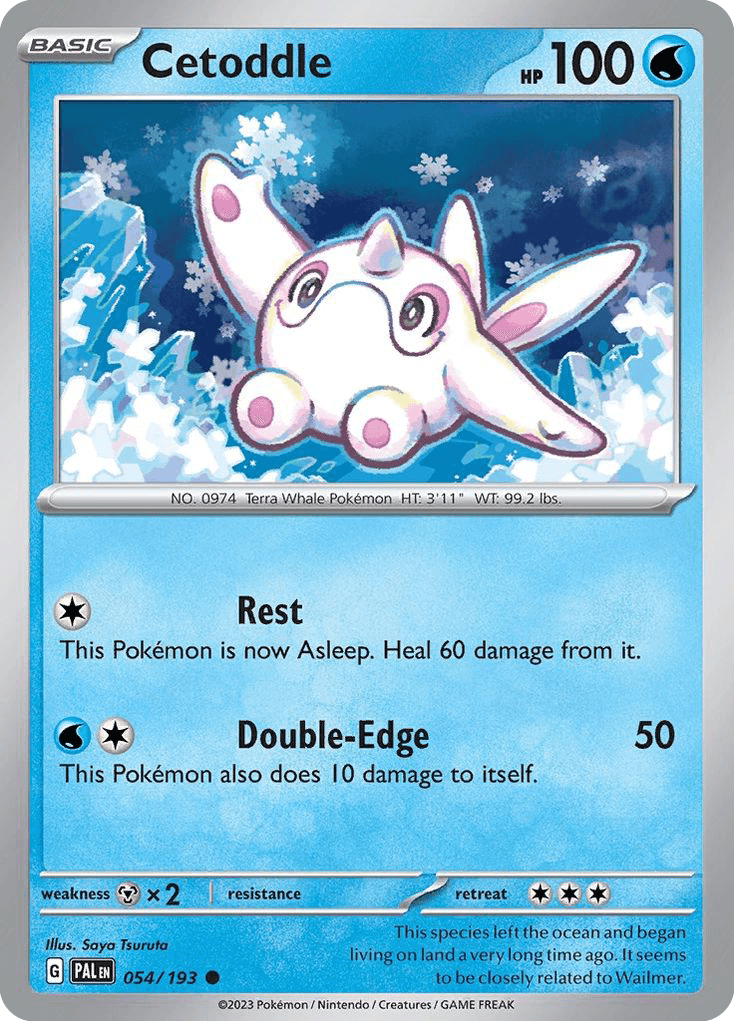Cetoddle Pokémon card