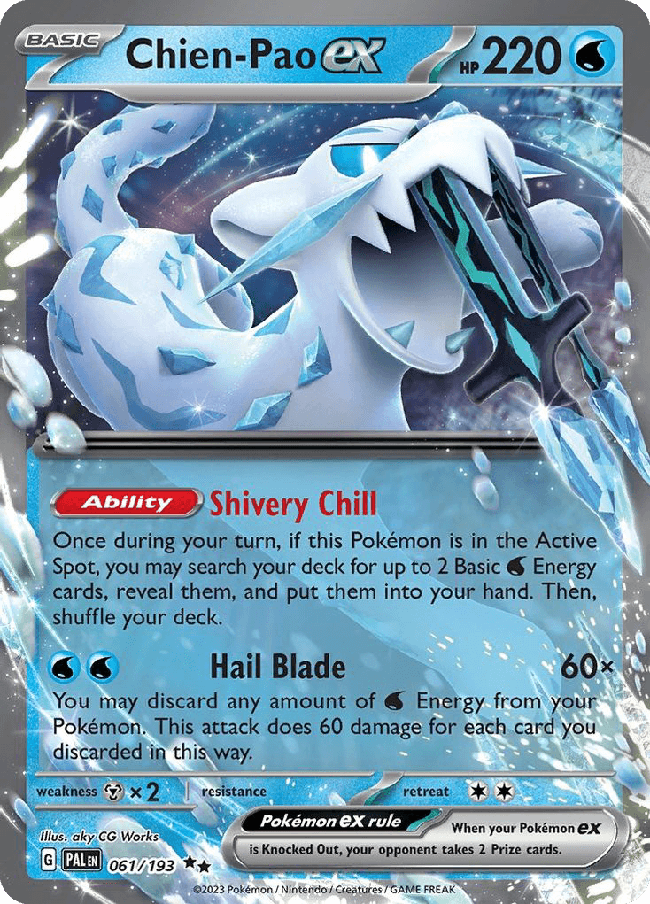 Chien-Pao ex Pokémon card