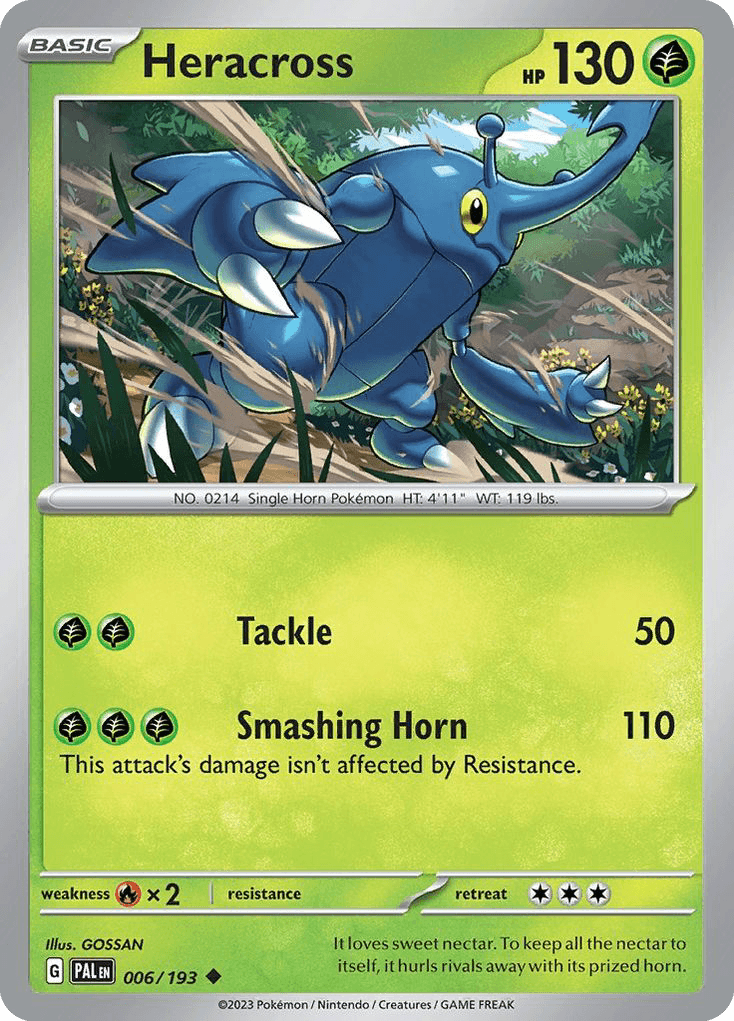 Heracross Pokémon card