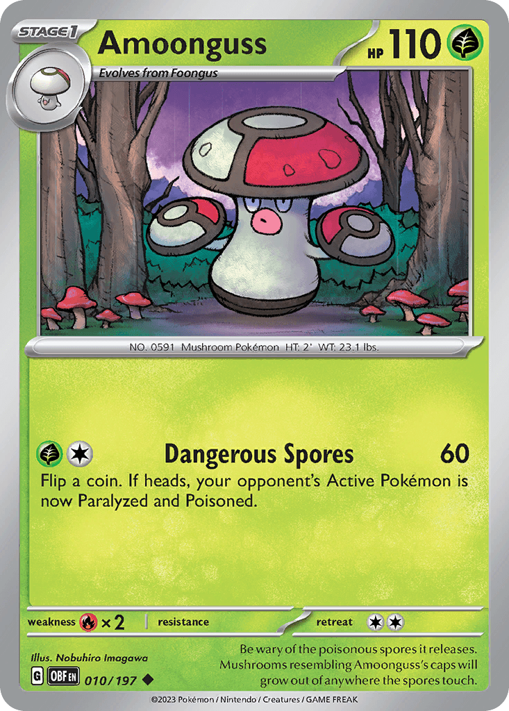 Amoonguss Pokémon card