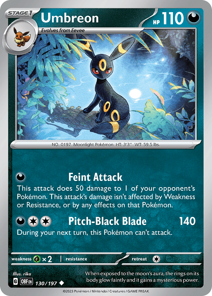 Umbreon from Obsidian Flames